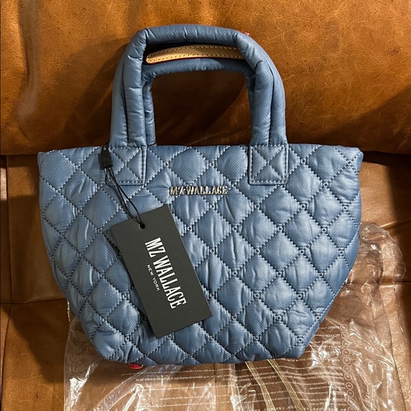 MZ Wallace Micro Metro Tote Deluxe Denim REC XXS NWT - Picture 1 of 14